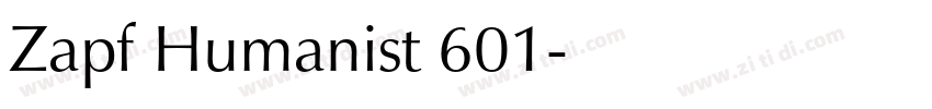 Zapf Humanist 601字体转换